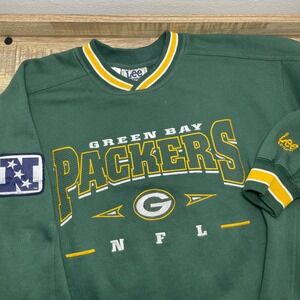 Vintage NFL Green Bay Packers Lee Sport Pullover Crew Sweatshirt Green Men Large